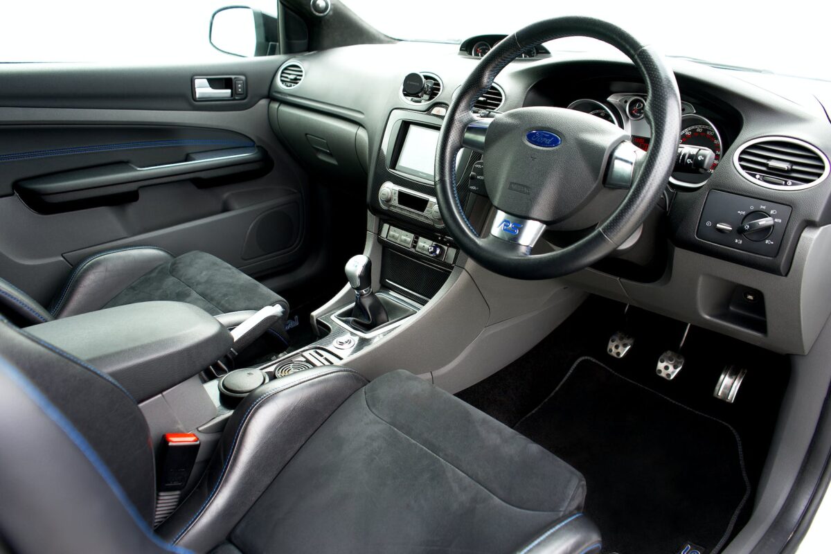 black and gray car interior