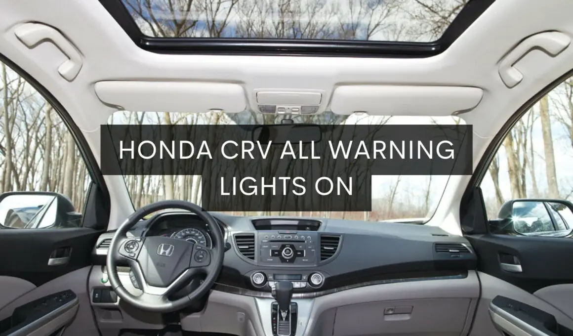 Honda CRV All Warning Lights On