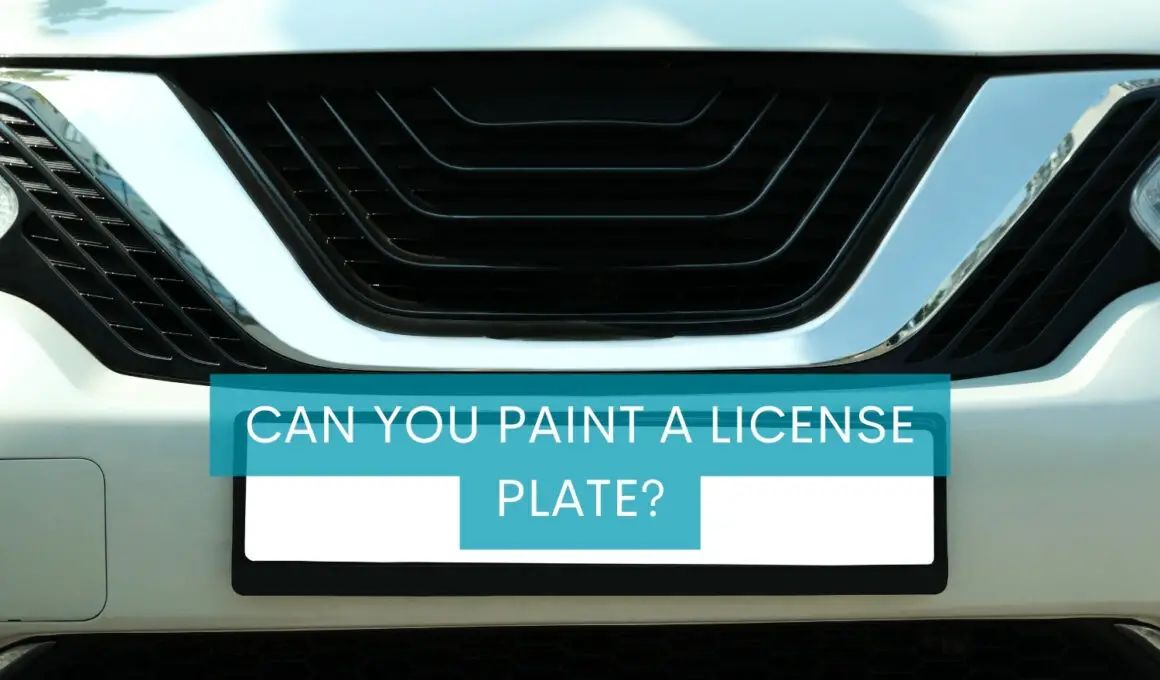 Can You Paint a License Plate